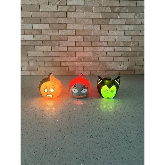 Villains‎ Disney Light Up Pumpkins Halloween set of 6 bj - Picture 4 of 5